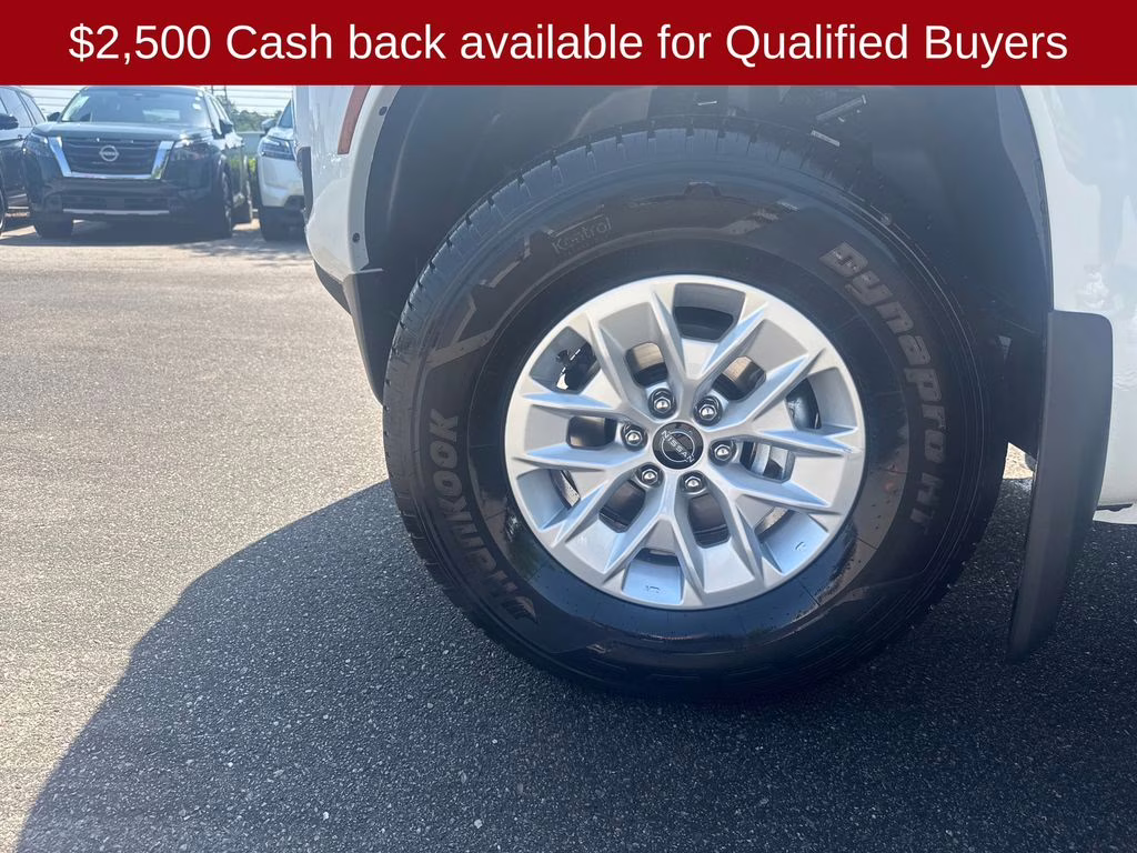 2026 Glacier White Nissan Frontier S 4X4 Truck