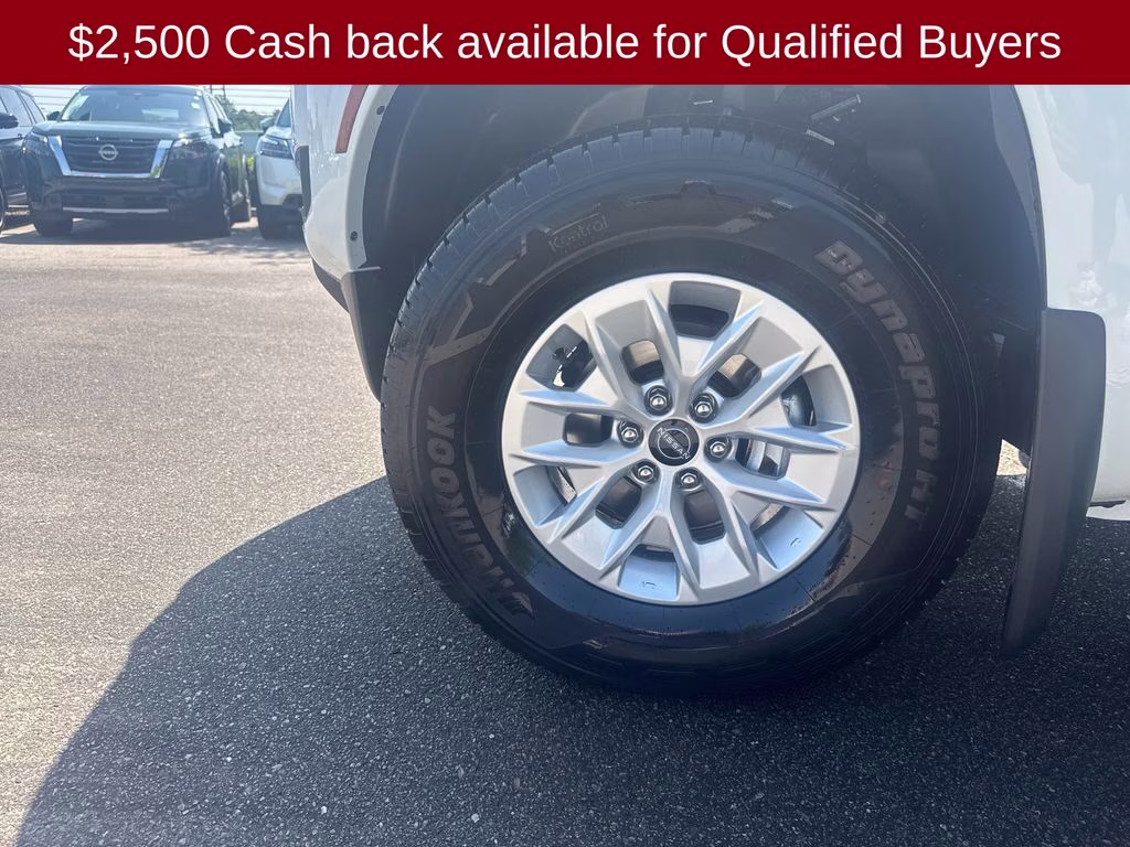 2026 Glacier White Nissan Frontier S 4X4 Truck