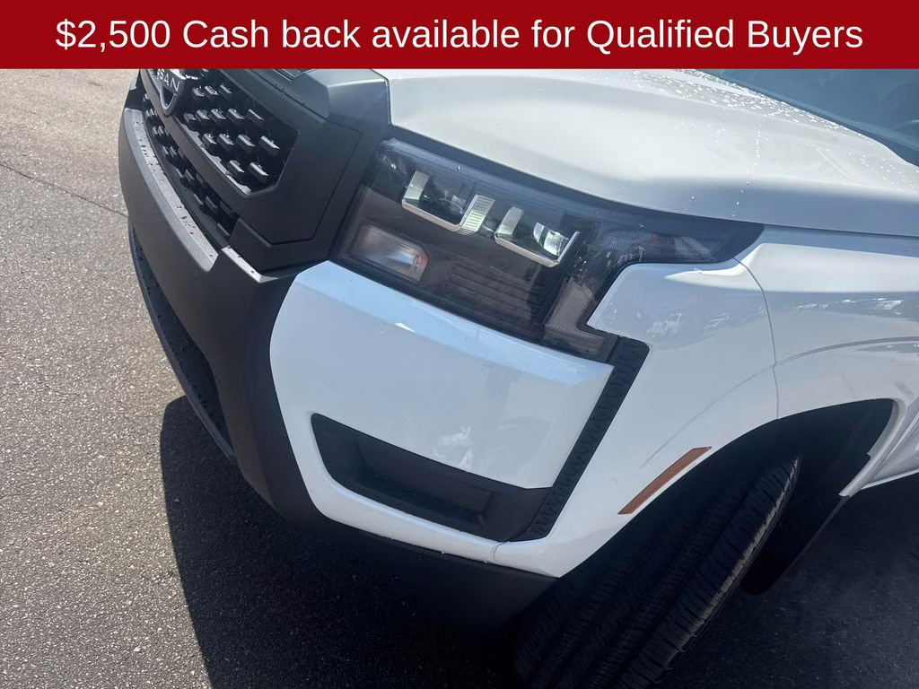 2026 Glacier White Nissan Frontier S 4X4 Truck