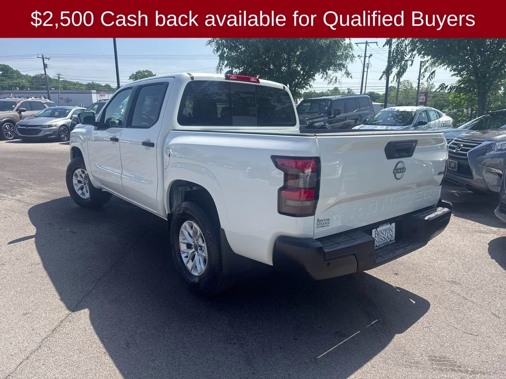 2026 Glacier White Nissan Frontier S 4X4 Truck