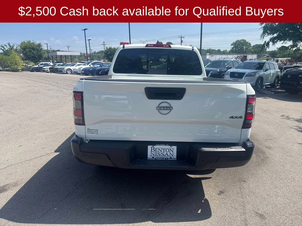 2026 Glacier White Nissan Frontier S 4X4 Truck