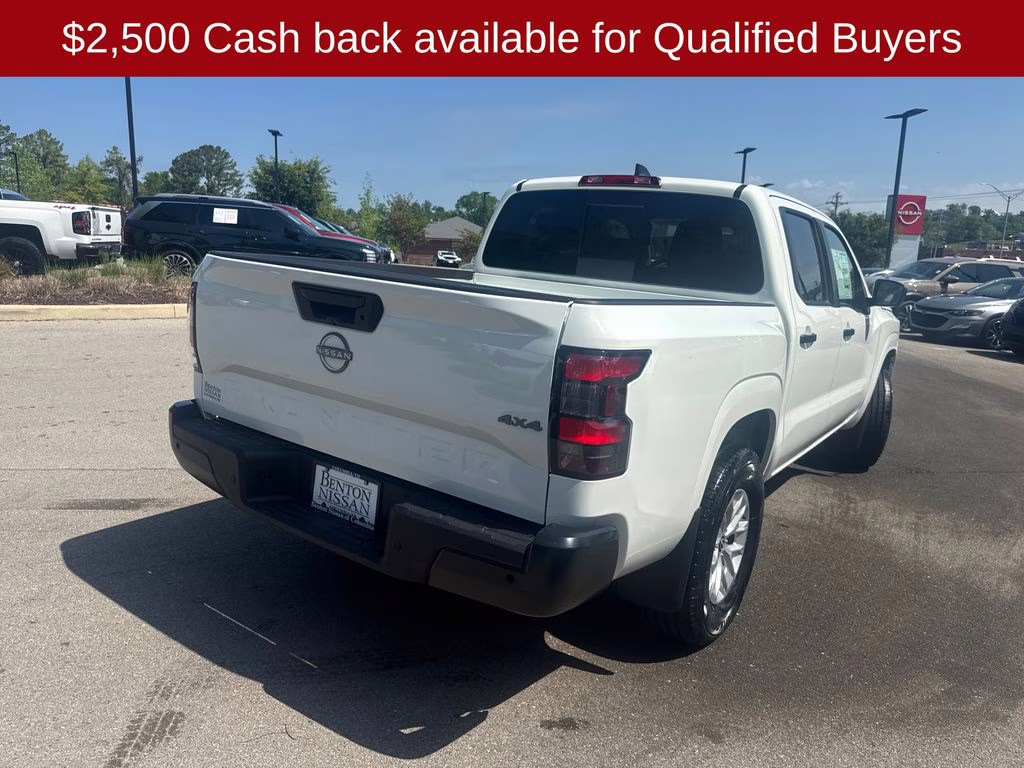 2026 Glacier White Nissan Frontier S 4X4 Truck