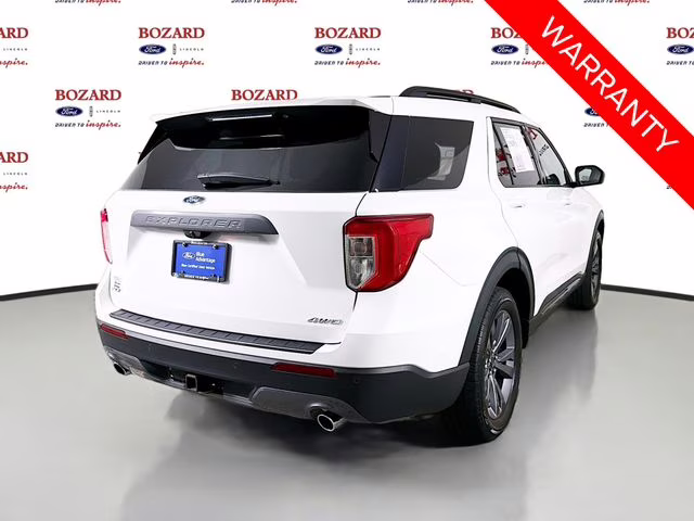 2022 White Metallic Ford Explorer XLT 4X4 SUV