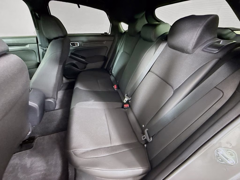 2025 Solar Silver Metallic Honda Civic Sport FWD Hatchback