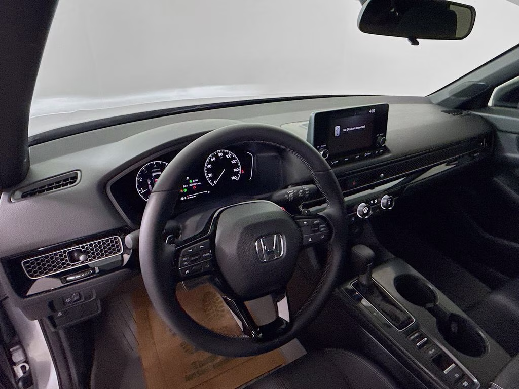 2025 Solar Silver Metallic Honda Civic Sport FWD Hatchback