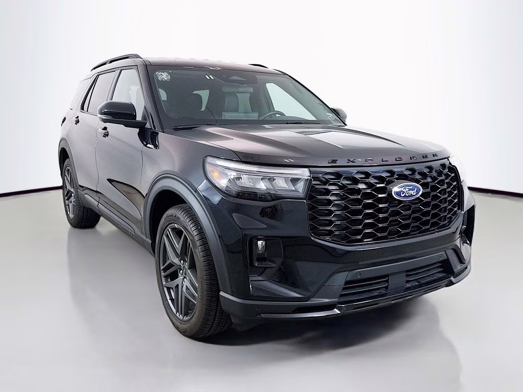 2025 Black Metallic Ford Explorer ST-Line 4X4 SUV