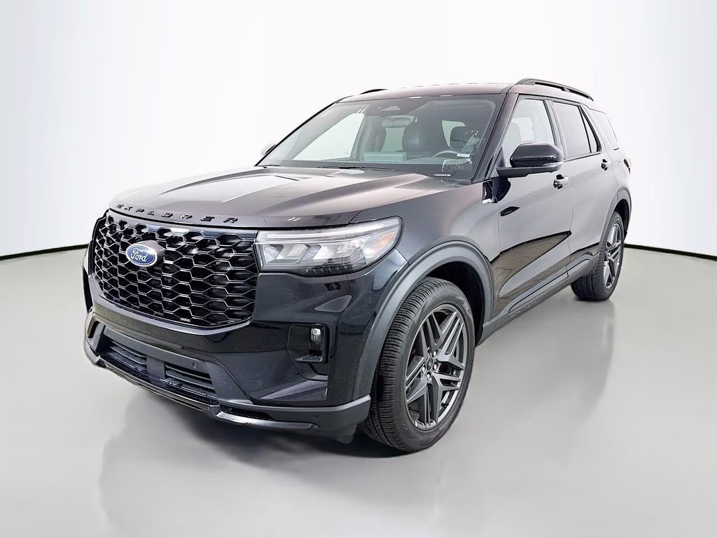 2025 Black Metallic Ford Explorer ST-Line 4X4 SUV