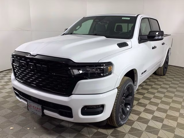 2026 Bright White Clearcoat Ram 1500 Big Horn Night Edition 4X4 Truck