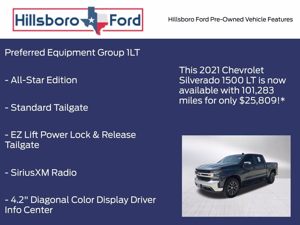 2021 Shadow Gray Metallic Chevrolet Silverado 1500 LT RWD Truck