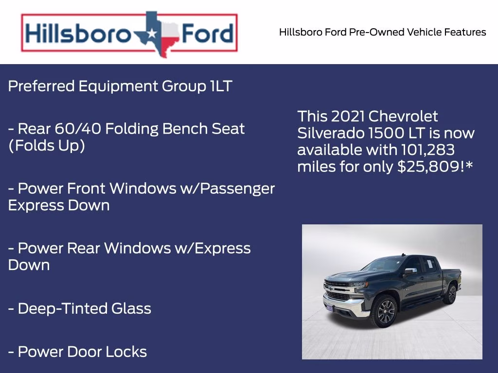 2021 Shadow Gray Metallic Chevrolet Silverado 1500 LT RWD Truck