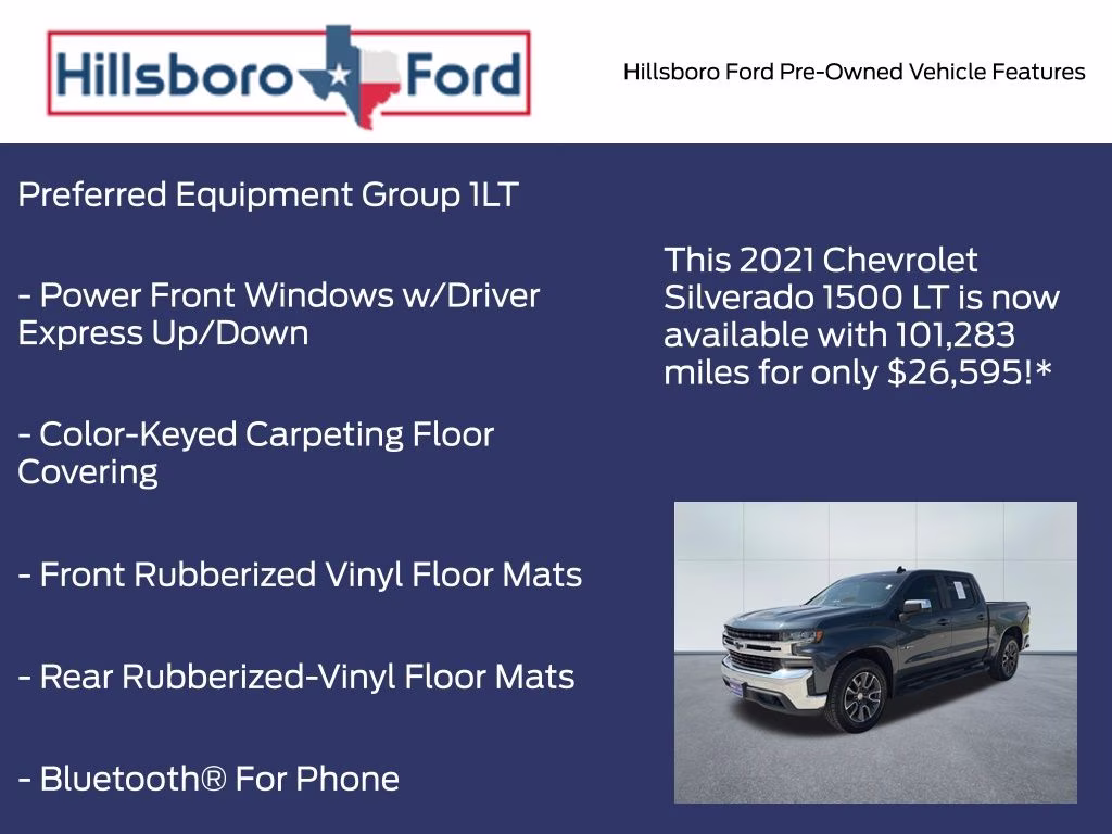 2021 Shadow Gray Metallic Chevrolet Silverado 1500 LT RWD Truck