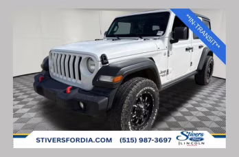 2019 Bright White Clearcoat Jeep Wrangler Unlimited Sport S 4X4 SUV