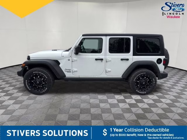 2019 Bright White Clearcoat Jeep Wrangler Unlimited Sport S 4X4 SUV