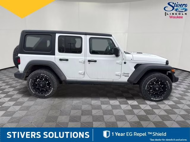 2019 Bright White Clearcoat Jeep Wrangler Unlimited Sport S 4X4 SUV