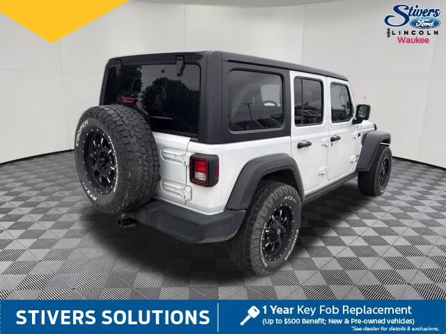 2019 Bright White Clearcoat Jeep Wrangler Unlimited Sport S 4X4 SUV