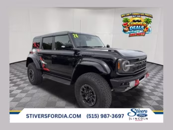 2024 Shadow Black Ford Bronco Raptor 4X4 SUV