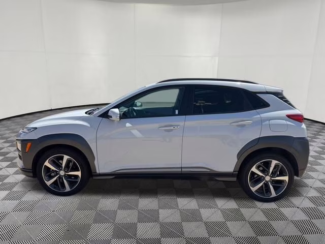 2020 Chalk White Hyundai Kona Limited AWD SUV