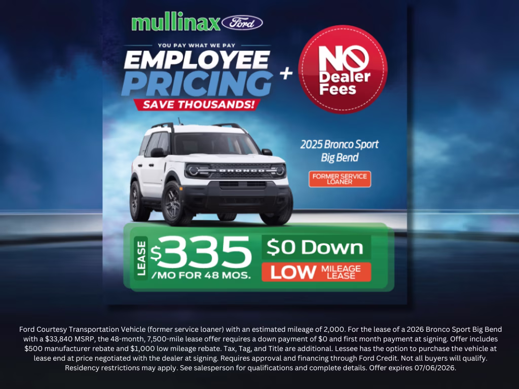 2026 Shadow Black Ford Bronco Sport Big Bend 4X4 SUV