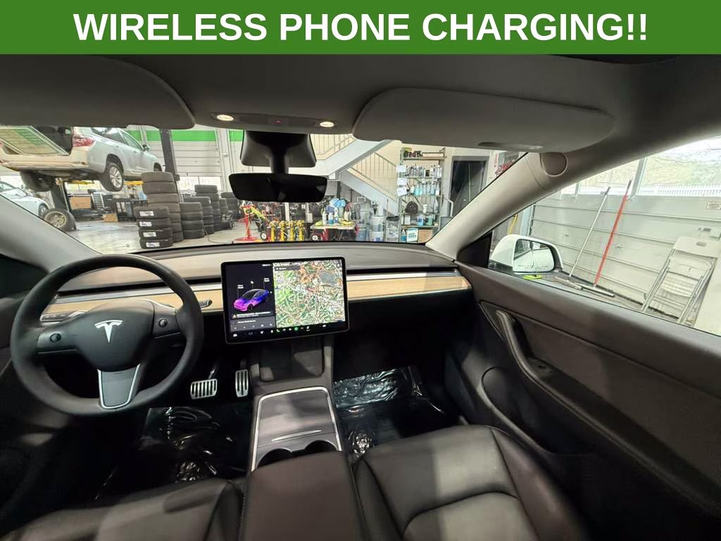 2021 White Tesla Model Y Long Range AWD SUV