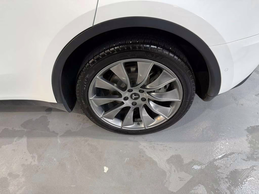 2021 White Tesla Model Y Long Range AWD SUV