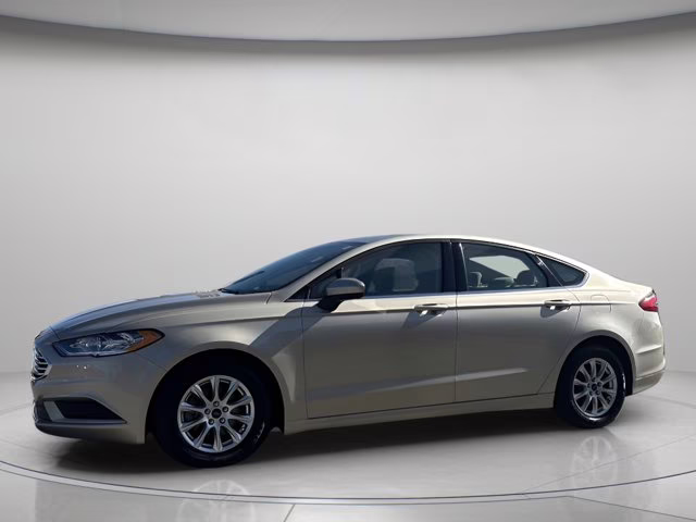 2017 White Gold Ford Fusion S FWD Sedan