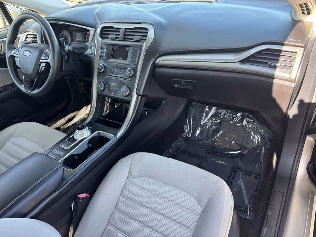 2017 White Gold Ford Fusion S FWD Sedan
