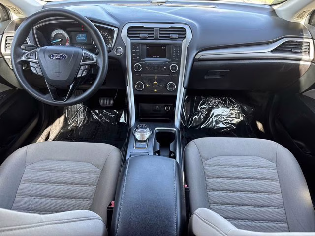 2017 White Gold Ford Fusion S FWD Sedan