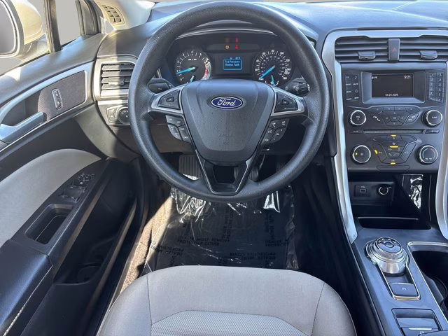 2017 White Gold Ford Fusion S FWD Sedan