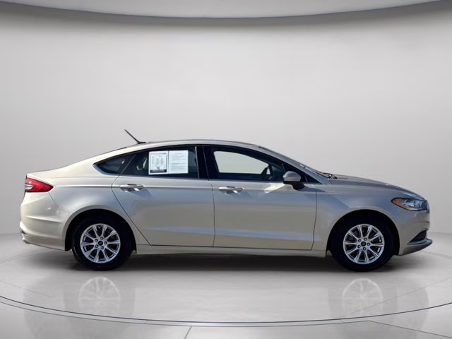 2017 White Gold Ford Fusion S FWD Sedan