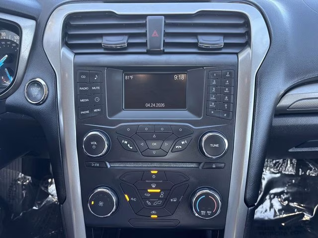 2017 White Gold Ford Fusion S FWD Sedan