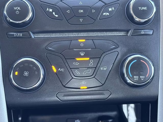 2017 White Gold Ford Fusion S FWD Sedan