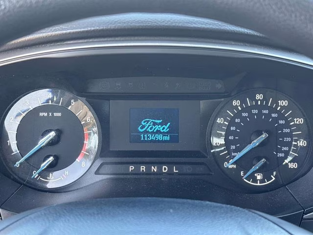 2017 White Gold Ford Fusion S FWD Sedan