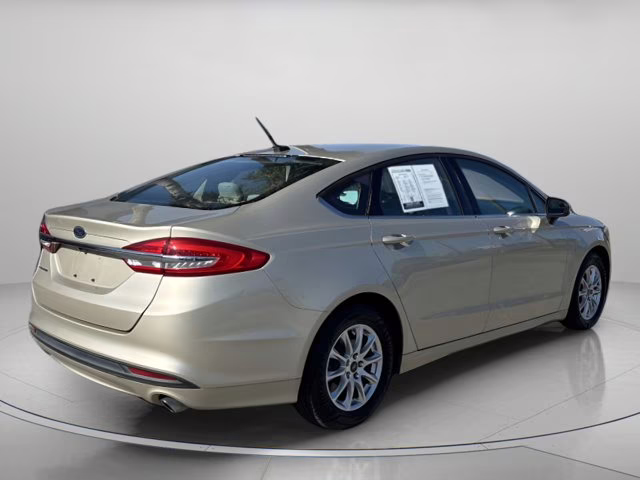 2017 White Gold Ford Fusion S FWD Sedan