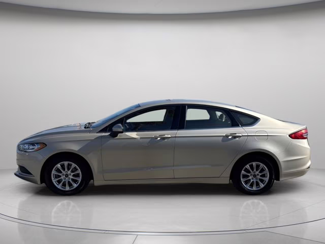 2017 White Gold Ford Fusion S FWD Sedan