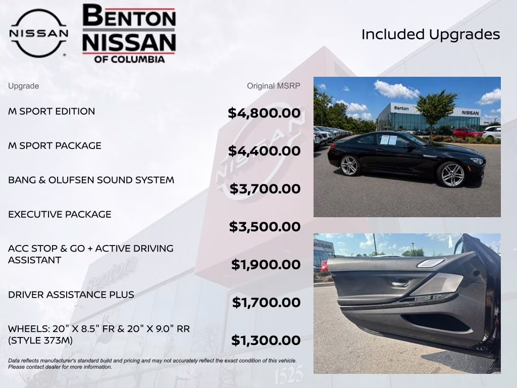 2016 Black Sapphire Metallic BMW 6 Series 650i xDrive AWD Coupe