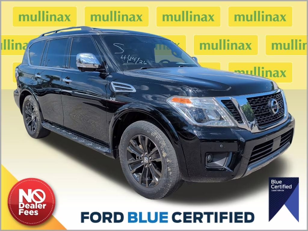 2019 Super Black Nissan Armada Platinum RWD SUV