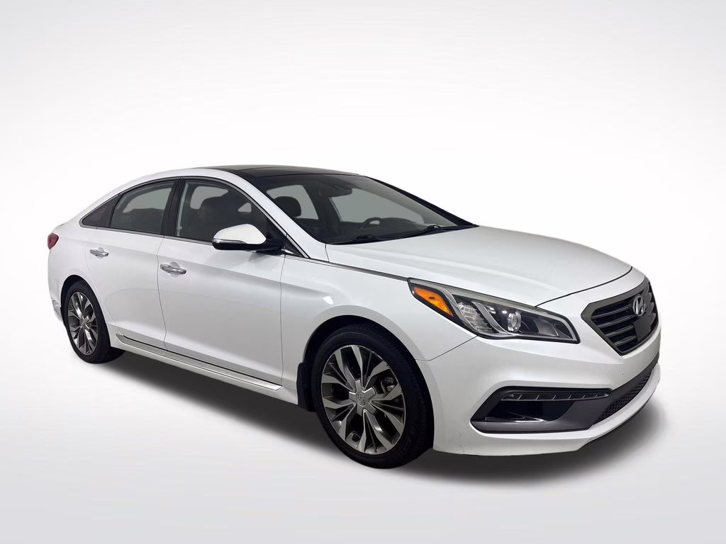 2015 Quartz White Pearl Hyundai Sonata Limited FWD Sedan