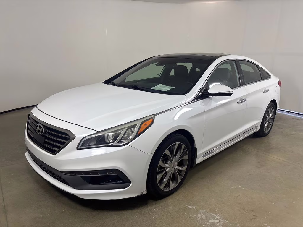 2015 Quartz White Pearl Hyundai Sonata Limited FWD Sedan