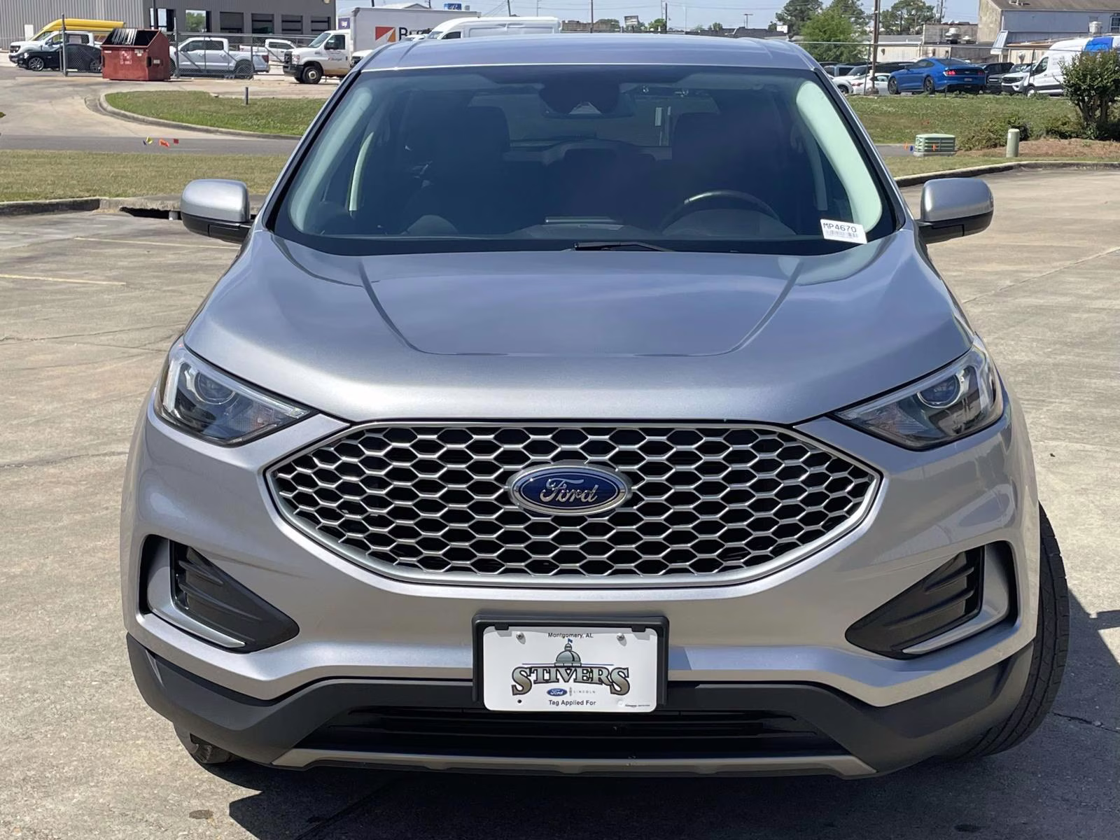 2024 Iconic Silver Metallic Ford Edge SEL AWD SUV