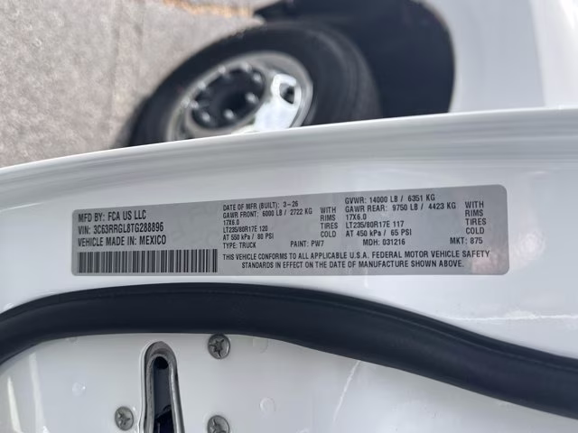 2026 Bright White Clearcoat Ram 3500 Tradesman 4X4 Truck