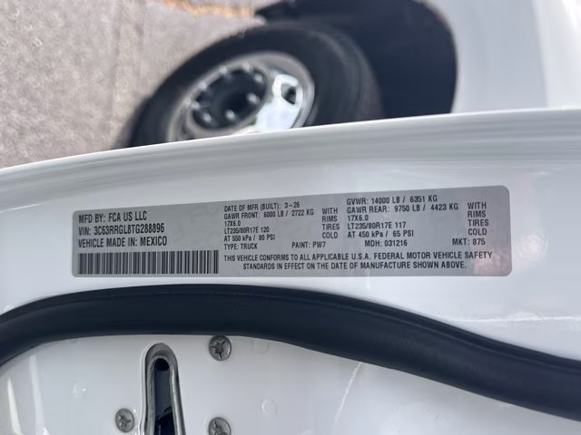 2026 Bright White Clearcoat Ram 3500 Tradesman 4X4 Truck