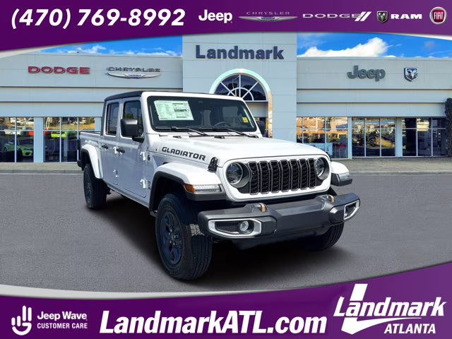 2026 Bright White Clearcoat Jeep Gladiator 85th Anniversary Edition 4X4 Truck