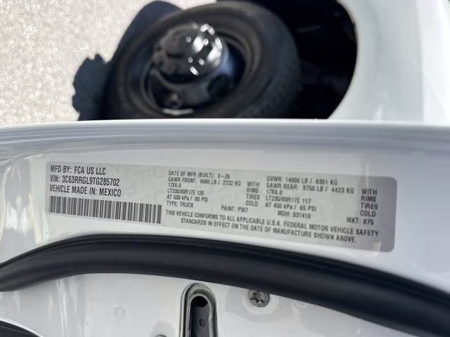 2026 Bright White Clearcoat Ram 3500 Tradesman 4X4 Truck