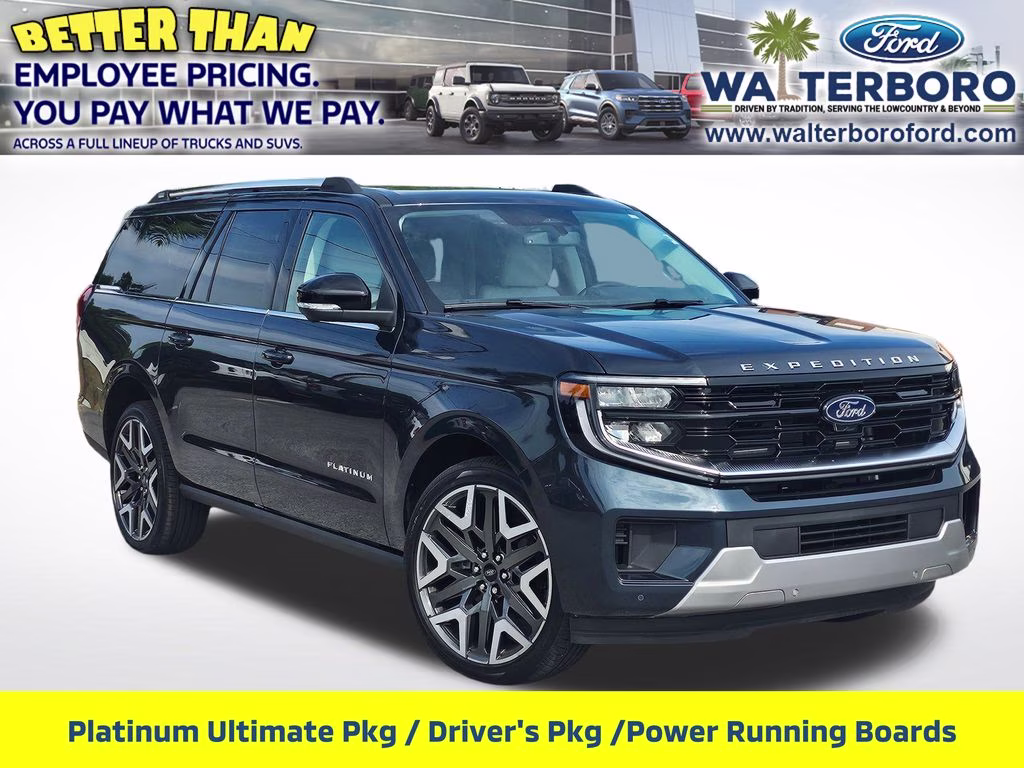 2026 Stone Blue Metallic Ford Expedition Max Platinum 4X4 SUV