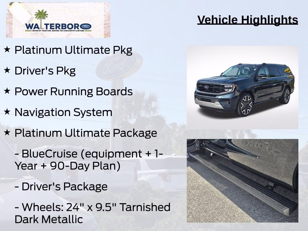 2026 Stone Blue Metallic Ford Expedition Max Platinum 4X4 SUV