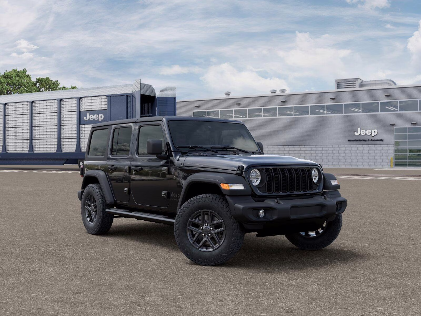 2026 Black Clear Coat Jeep Wrangler Wrangler 4-door Sport S 4X4 4-door