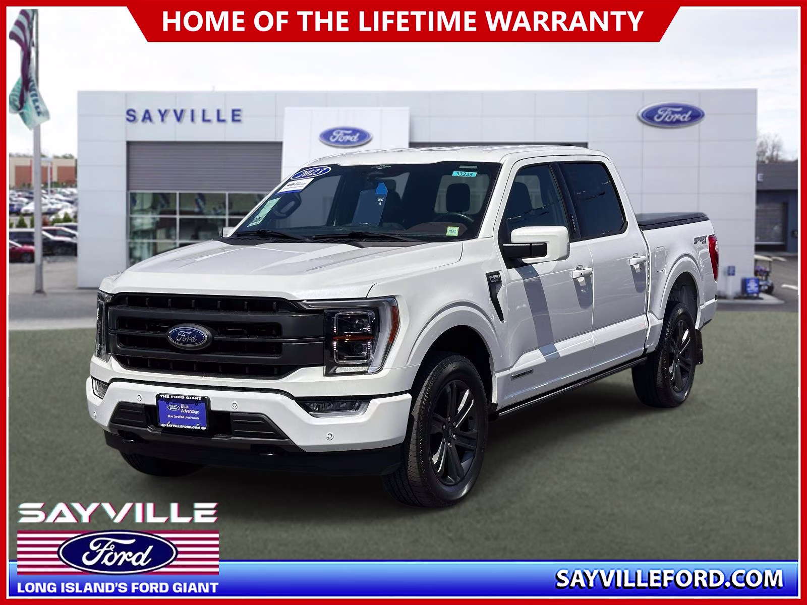 2023 Star White Metallic Tri-Coat Ford F-150 LARIAT 4WD SuperCrew 5.5' Box 4X4 Truck