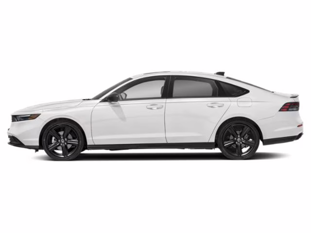 2023 White Honda Accord Hybrid Sport-L FWD Sedan