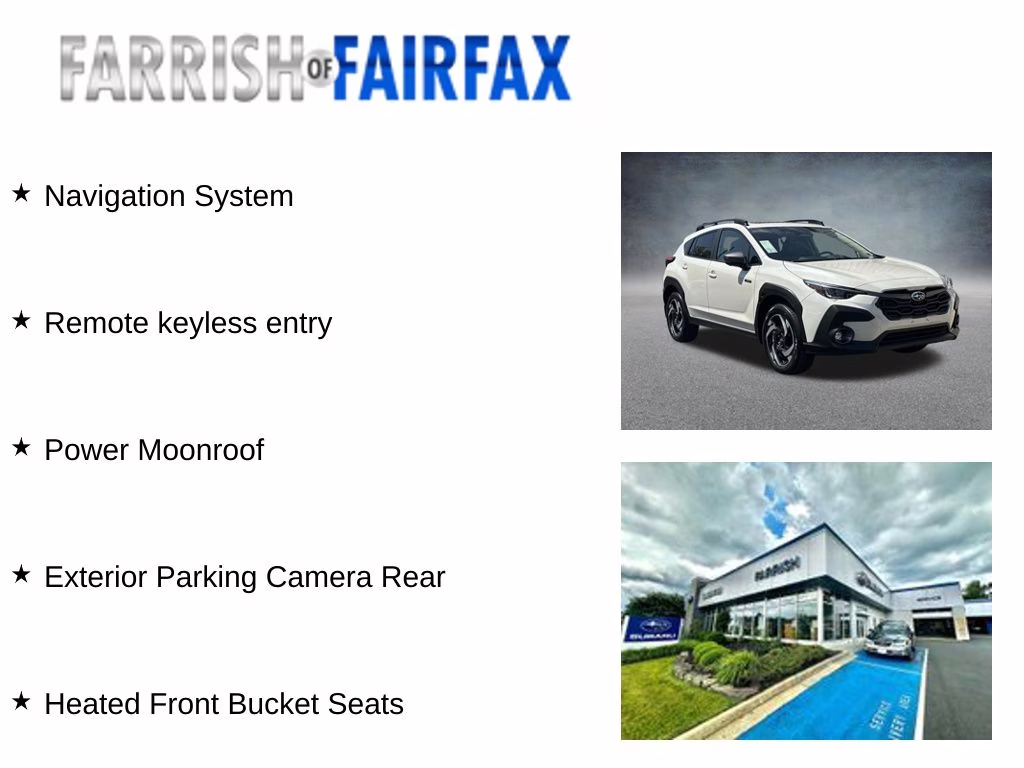 2026 Crystal White Pearl Subaru Crosstrek Hybrid Limited AWD SUV