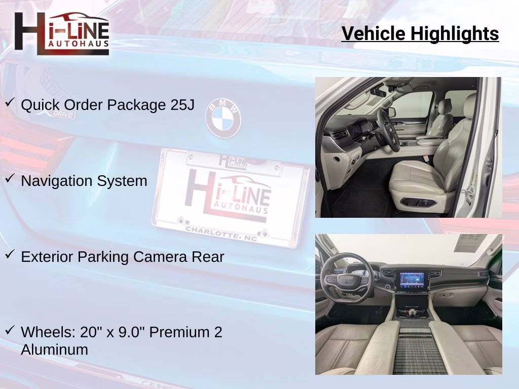 2024 Bright White Clearcoat Jeep Wagoneer L Series II RWD SUV